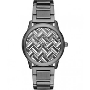 Watch strap Michael Kors MK3593 Steel Anthracite grey 20mm