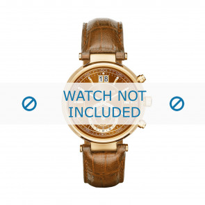 Watch strap Michael Kors MK2424 Croco leather Cognac 12mm