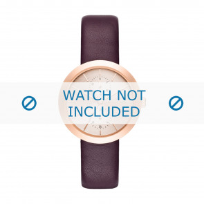 Michael Kors watch strap MK2575 Leather Purple 18mm