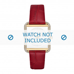 Michael Kors watch strap MK2623 Leather Red 20mm