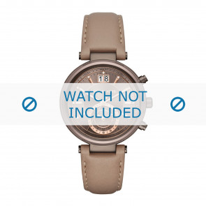 Watch strap Michael Kors MK2629 Leather Taupe 12mm