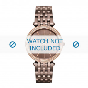 Watch strap Michael Kors MK3416 Steel Brown 20mm