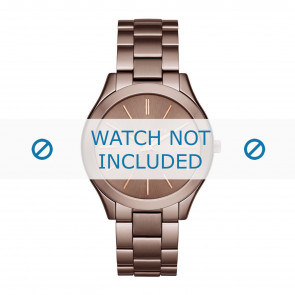 Watch strap Michael Kors MK3418 Steel Brown 20mm