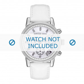 Watch strap Michael Kors MK5049 Leather White 20mm