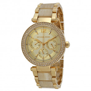 Watch strap Michael Kors MK5956 Steel Gold Toned 12mm