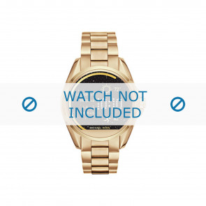 Watch strap Michael Kors MKT5001 Steel Gold toned 22mm
