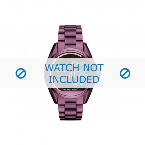 Watch strap Michael Kors MKT5017 Steel Purple 22mm