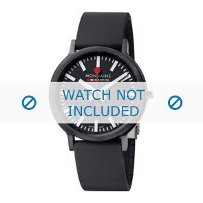 Watch strap Mondaine A512.30358.64SPB / 30358 Rubber Black 20mm