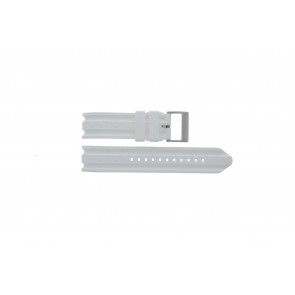 Watch strap Nautica A14608G / A16603G Rubber White 22mm