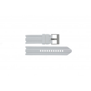 Nautica watch strap A15567G Rubber White 24mm 