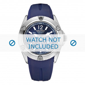 Nautica watch strap A19000 Rubber Blue