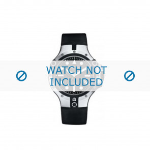 Nautica watch strap A19517G Rubber / plastic Black