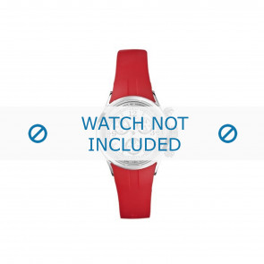 Nautica watch strap N13536L  Rubber / plastic Red