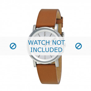 Watch strap DKNY NY2339 Leather Brown 18mm