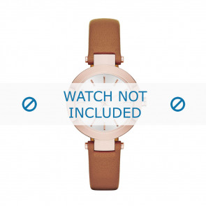 Watch strap DKNY NY2415 Leather Brown 12mm