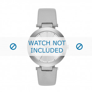 Watch strap DKNY NY2460 Leather Grey 10mm