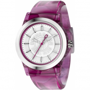 Watch strap DKNY ny4846 Plastic Bordeaux