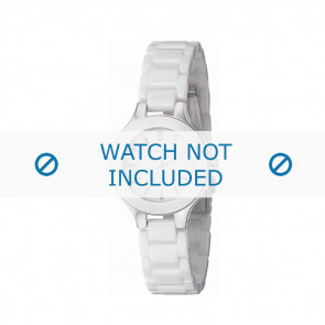 DKNY watch strap NY4886 Broadway Ceramics White 14mm 