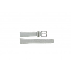Watch strap DKNY NY8585 Leather Grey 18mm