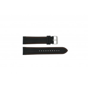 Watch strap Pulsar VK63-X001 / PU2071X1 / PU2029X1 Leather Black 22mm