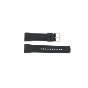 Watch strap Pulsar W861-X006 / PQ2046X1 / PP255X Rubber Black 24mm