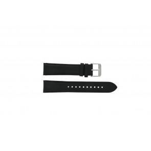 Pulsar watch strap YM62-X225 Leather Black 20mm 