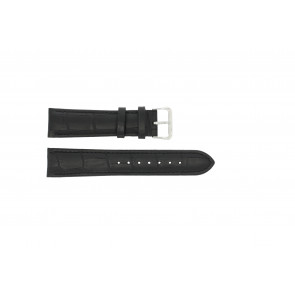 Watch strap 805.01.16 Leather Black 16mm + black stitching