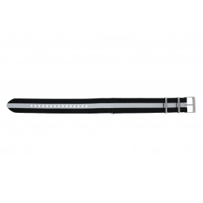 Fossil (Smartwatches) watch strap S221320 Textil Black 22mm