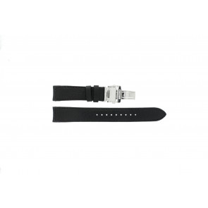 Watch strap Seiko 7D46-0AB0 / SNP015P1 / 4LA8JB Leather Black 20mm