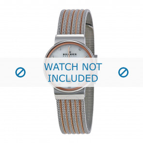 Watch strap Skagen 355SSRS Steel Bi-color 14mm