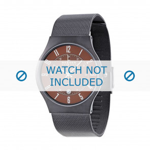 Skagen watch strap 233XLTMD Titanium Silver 22mm 