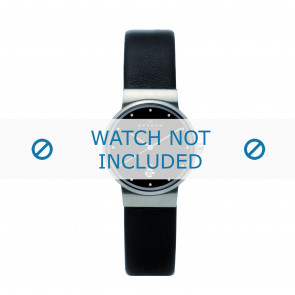 Skagen watch strap 355SSLB Leather Black 14mm 