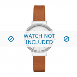 Skagen watch strap SKW2479 Smooth leather Cognac 12mm