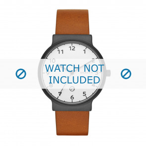 Watch strap Skagen SKW6297 Leather Cognac 20mm