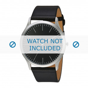 Watch strap Skagen SKW6329 Leather Black 22mm