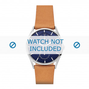 Watch strap Skagen SKW6369 Leather Cognac 21mm