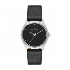 Watch strap Skagen SKW2283 Leather Black