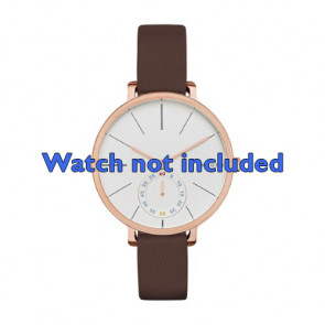 Watch strap Skagen SKW2356 Leather Brown 12mm