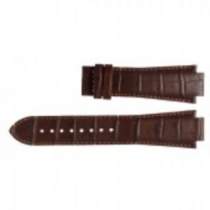 Watch strap Tissot L875-975 - T610.451.2318 / T610014559 Leather Dark brown 14mm