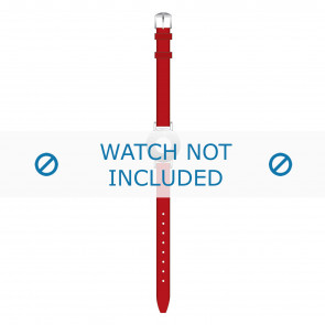 Tommy Hilfiger watch strap TH-14-3-25-0676 - TH679300904 / 1700391 Leather Red 10mm + red stitching