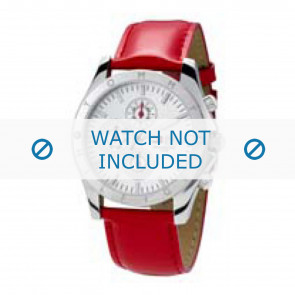 Tommy Hilfiger watch strap TH-03-3-14-0601 - TH679300929 / 1780727 Leather Red 22mm + red stitching