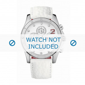 Tommy Hilfiger watch strap TH-03-3-14-0861-TH1780931 Leather White 22mm + white stitching