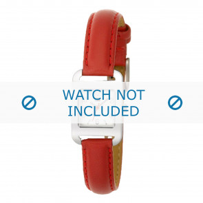 Tommy Hilfiger watch strap TH-27-3-14-0654 / TH679300869 / 1780678 Leather Red 12mm + red stitching