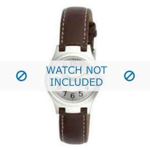 Tommy Hilfiger watch strap TH-27-3-14-0655 / TH679300876 / 1780687 Leather Brown 14mm + white stitching
