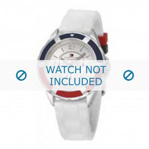 Tommy Hilfiger watch strap TH-47-3-14-0710 TH679300947 / 1780746 Rubber / plastic White 17mm