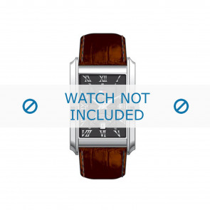 Tommy Hilfiger watch strap TH679300841 / TH-17-1-14-0631 / TH1710127 Leather Brown + brown stitching