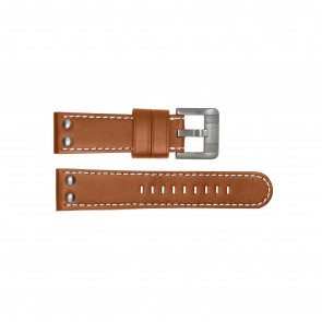 Watch strap TW Steel TWB19 Leather Brown 24mm