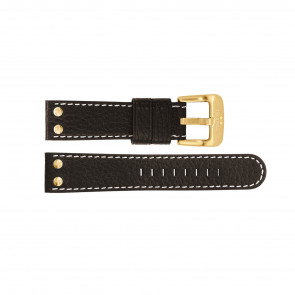 Watch strap TW Steel TWB25 Leather Black 22mm