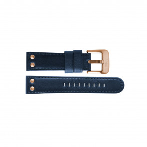 Watch strap TW Steel TWB405 Leather Blue 24mm