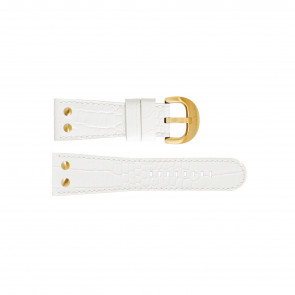 TW Steel watch strap TWB87 Leather White 30mm + white stitching